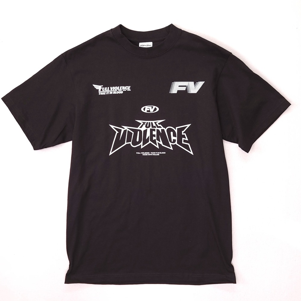 Shaka Wear Full Violence Graphic Tee MMA Mens L Black Super Max Heavy T-Shirt